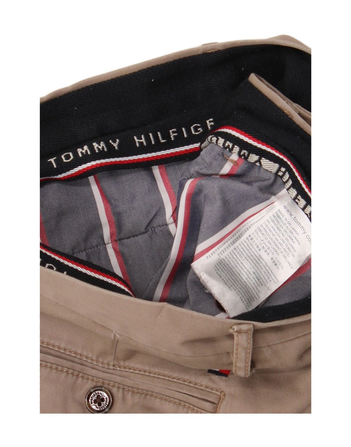 TOMMY HILFIGER Mens Slim Chino Trousers W34 L33  Beige Cotton