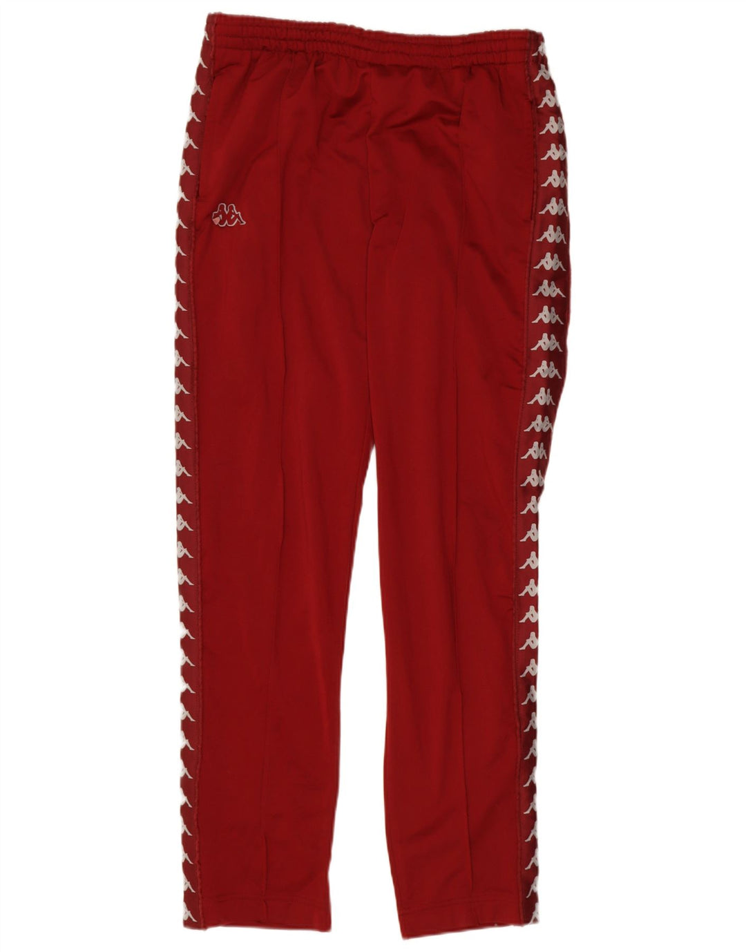 Kappa Mens Graphic Tracksuit Trousers Large Red Colourblock Polyester