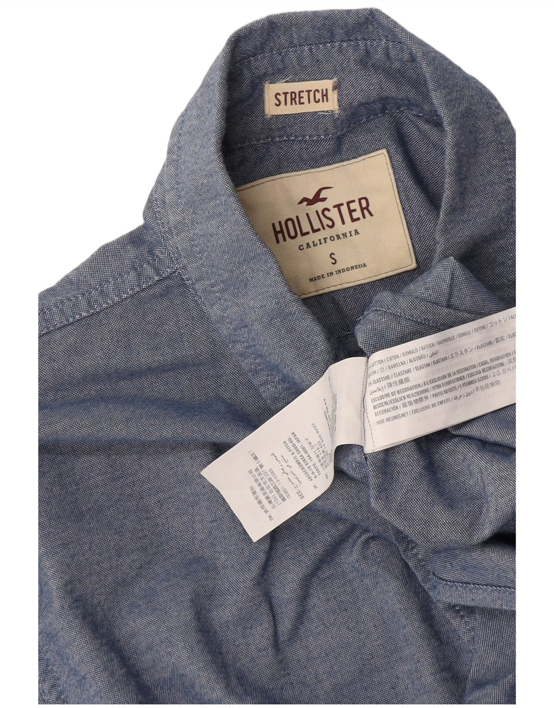 Hollister Mens Shirt Small Blue Cotton