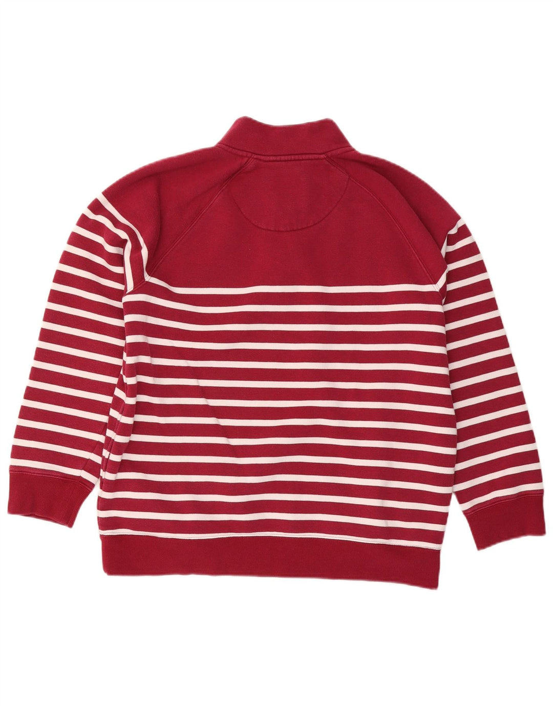 CREW CLOTHING Womens Sweatshirt Jumper UK 16 Large Burgundy Striped