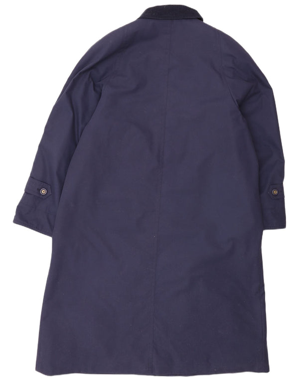 Dannimac Womens Overcoat UK 18 XL Navy Blue Polyester Classic