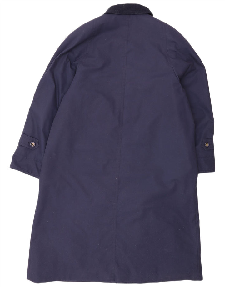 Dannimac Womens Overcoat UK 18 XL Navy Blue Polyester Classic