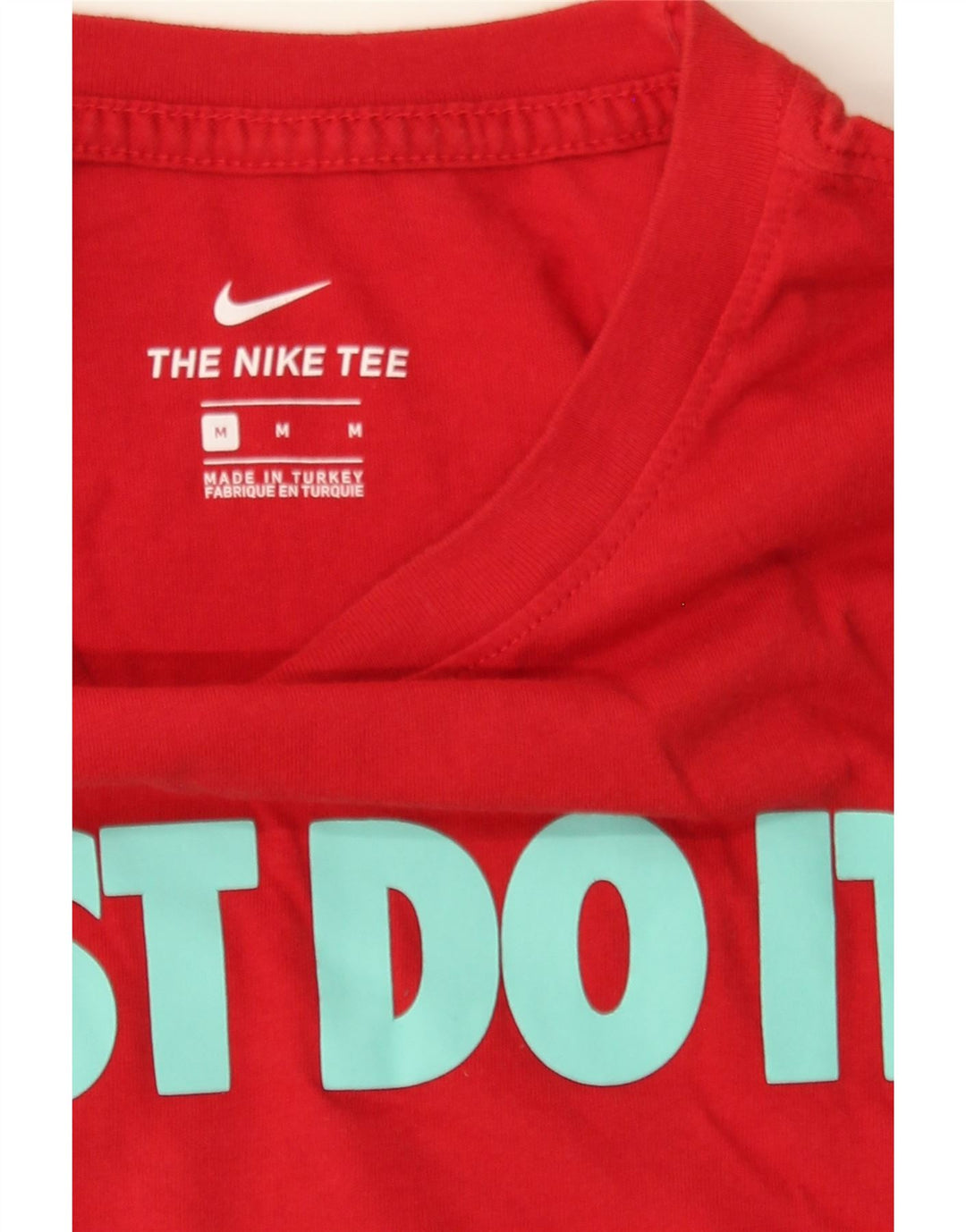 NIKE Mens Graphic T-Shirt Top Medium Red Cotton Vintage Nike and Second-Hand Nike from Messina Hembry 