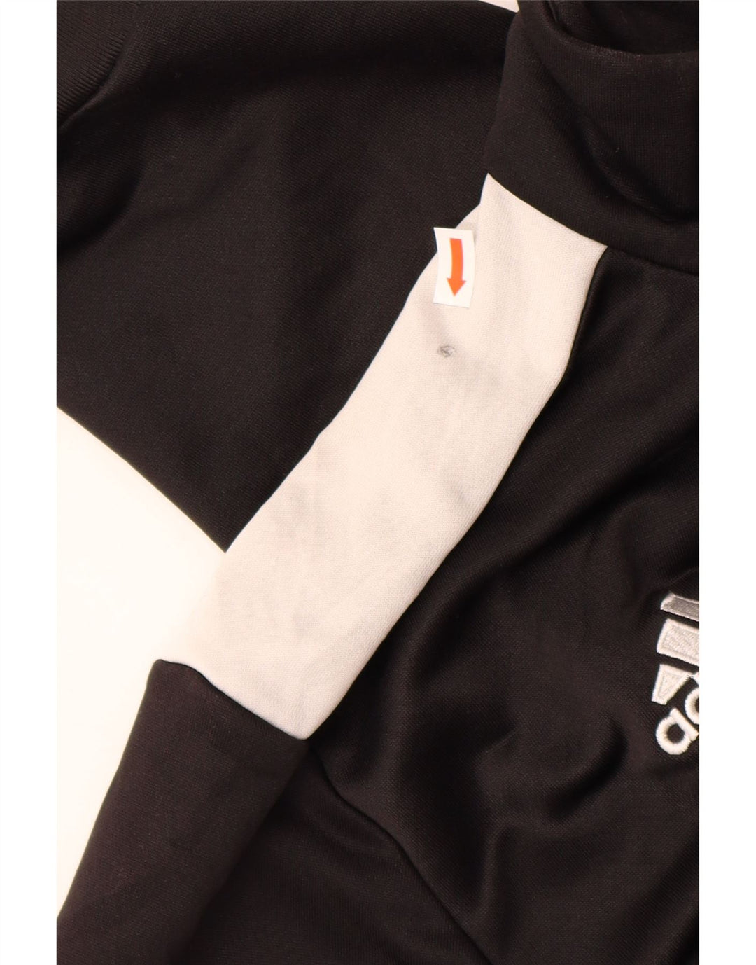 ADIDAS Mens Tracksuit Top Jacket Large Black Colourblock Polyester