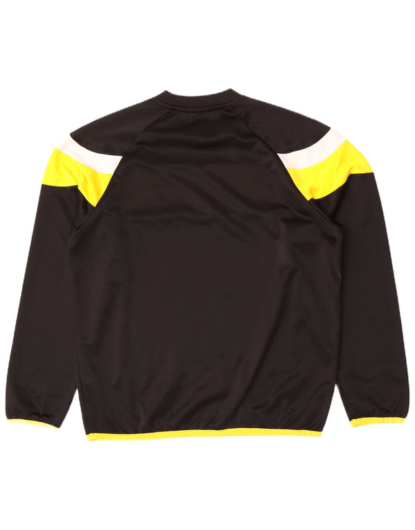Puma Mens Top Long Sleeve Large Black Colourblock Polyester
