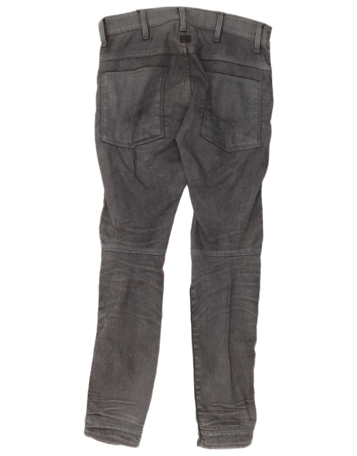 G-Star Mens Super Slim Jeans W31 L32 Black Cotton