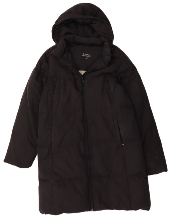 Champion Mens Hooded Padded Coat UK 42 XL Black