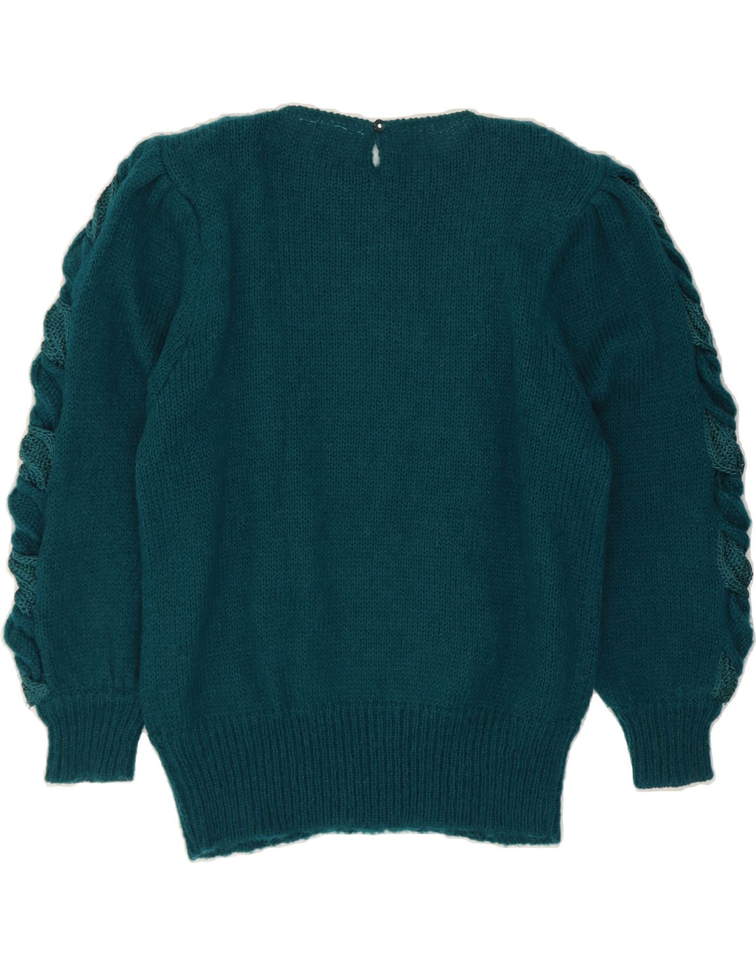 NUOVA MODA Womens Boat Neck Jumper Sweater IT 44 Medium Green Polyacrylic Vintage Nuova Moda and Second-Hand Nuova Moda from Messina Hembry 