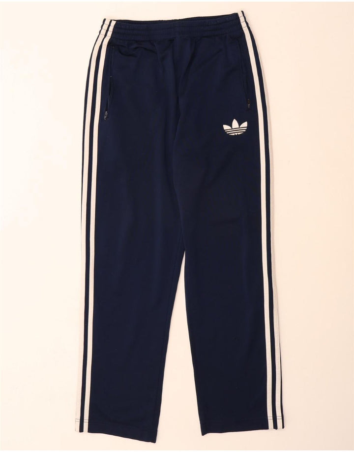ADIDAS Mens Tracksuit Trousers Small  Navy Blue Polyester