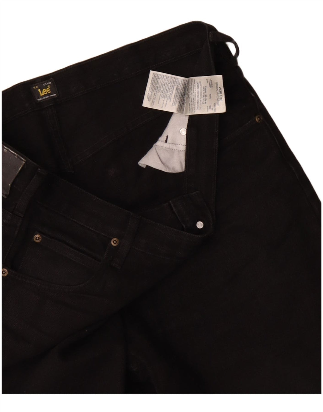 Lee Mens Brooklyn Comfort Straight Jeans W36 L30 Black Cotton