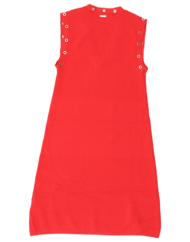 Guess Womens Sleeveless A-Line Dress UK 6 Small Red