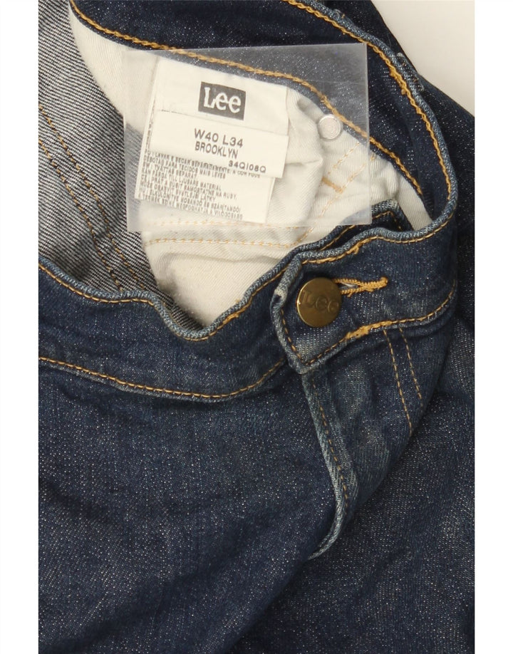 LEE Mens Brooklyn Denim Shorts W40 XL Navy Blue Cotton