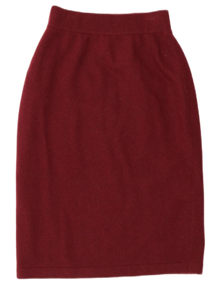 LUISA SPAGNOLI Womens Knit Pencil Skirt W36 XL Maroon