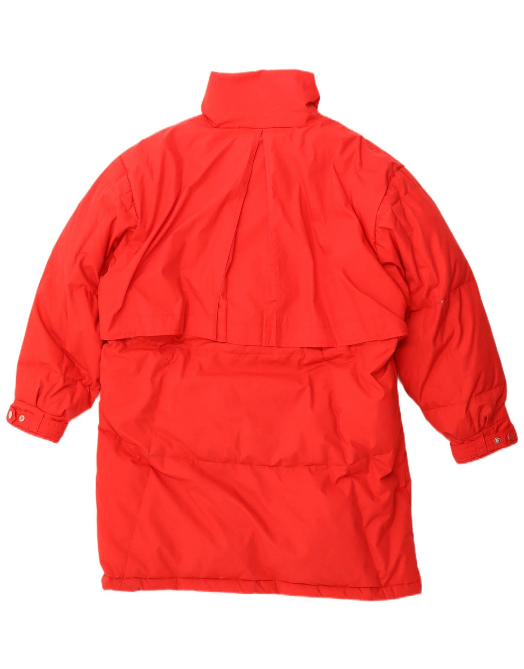 Vintage Womens Oversized Padded Coat EU 36/38 Small Red Polyester