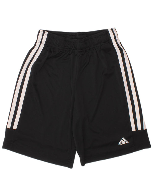 ADIDAS Boys Aeroready Sport Shorts 11-12 Years  Black Polyester