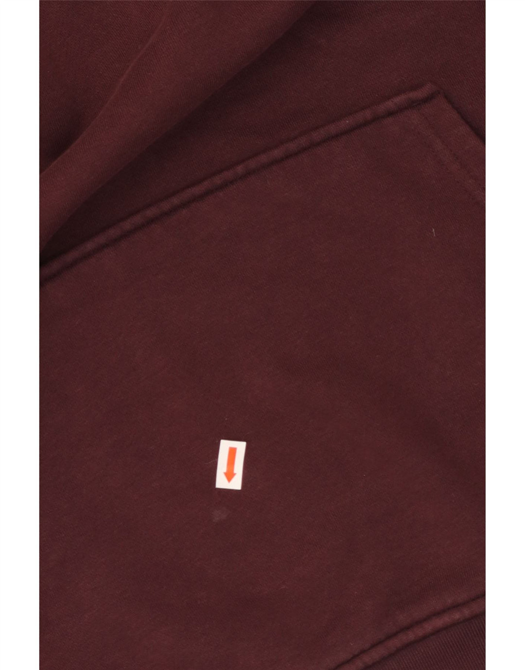 ADIDAS Womens Oversized Hoodie Jumper UK 10 Small Burgundy Cotton