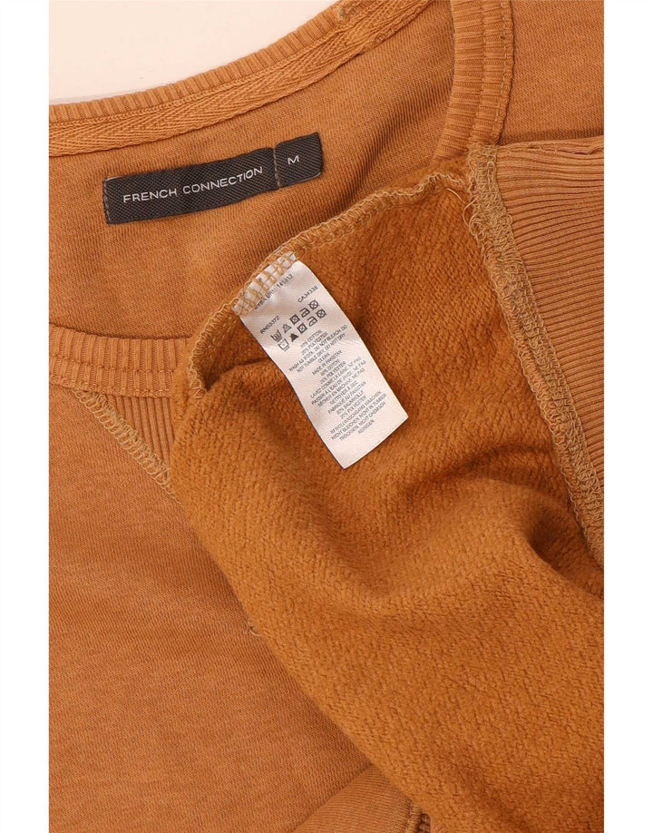 French Connection Mens Sweatshirt Jumper Medium Brown Cotton