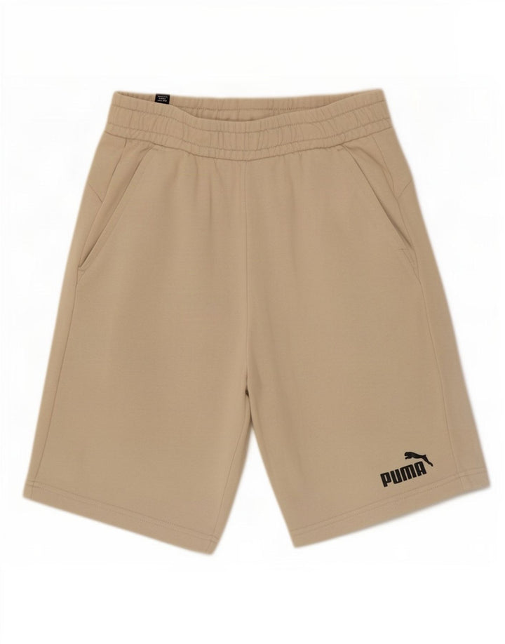 Puma Mens Sport Shorts Medium Beige Cotton