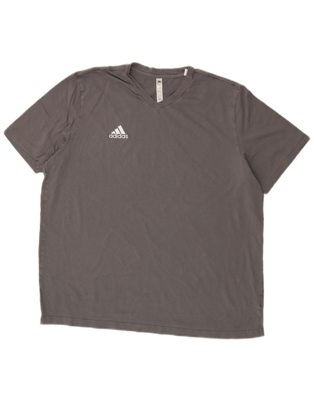 Adidas Mens T-Shirt Top XL Grey Cotton