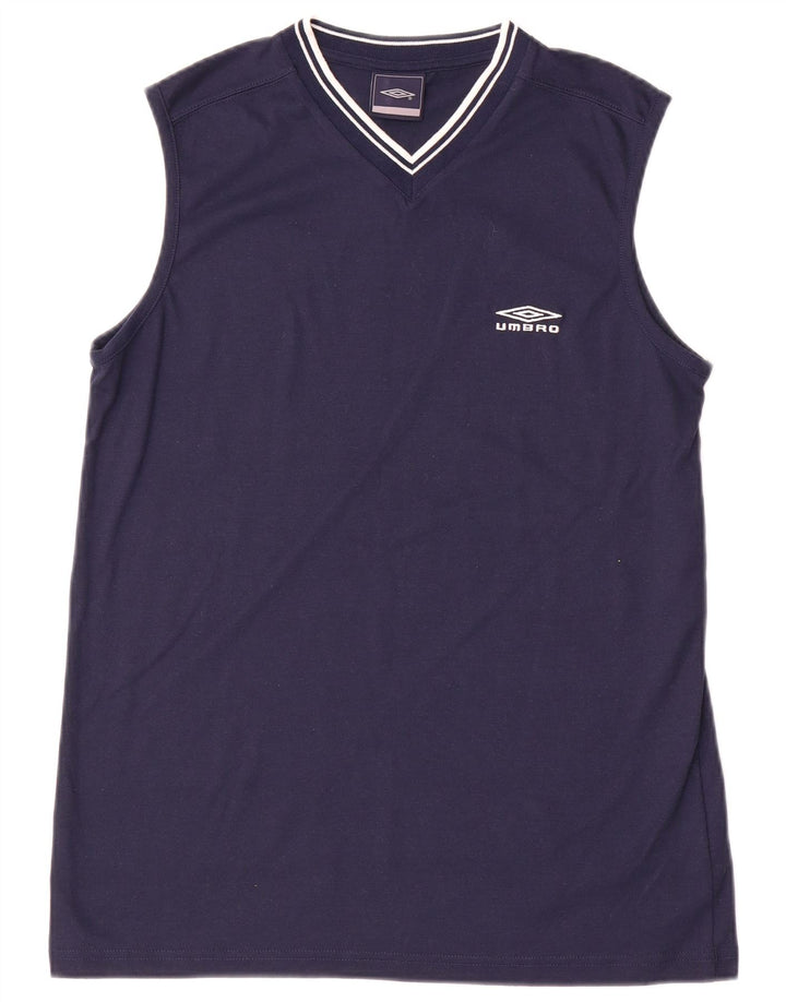 Umbro Mens Vest Top Medium Navy Blue Polyester