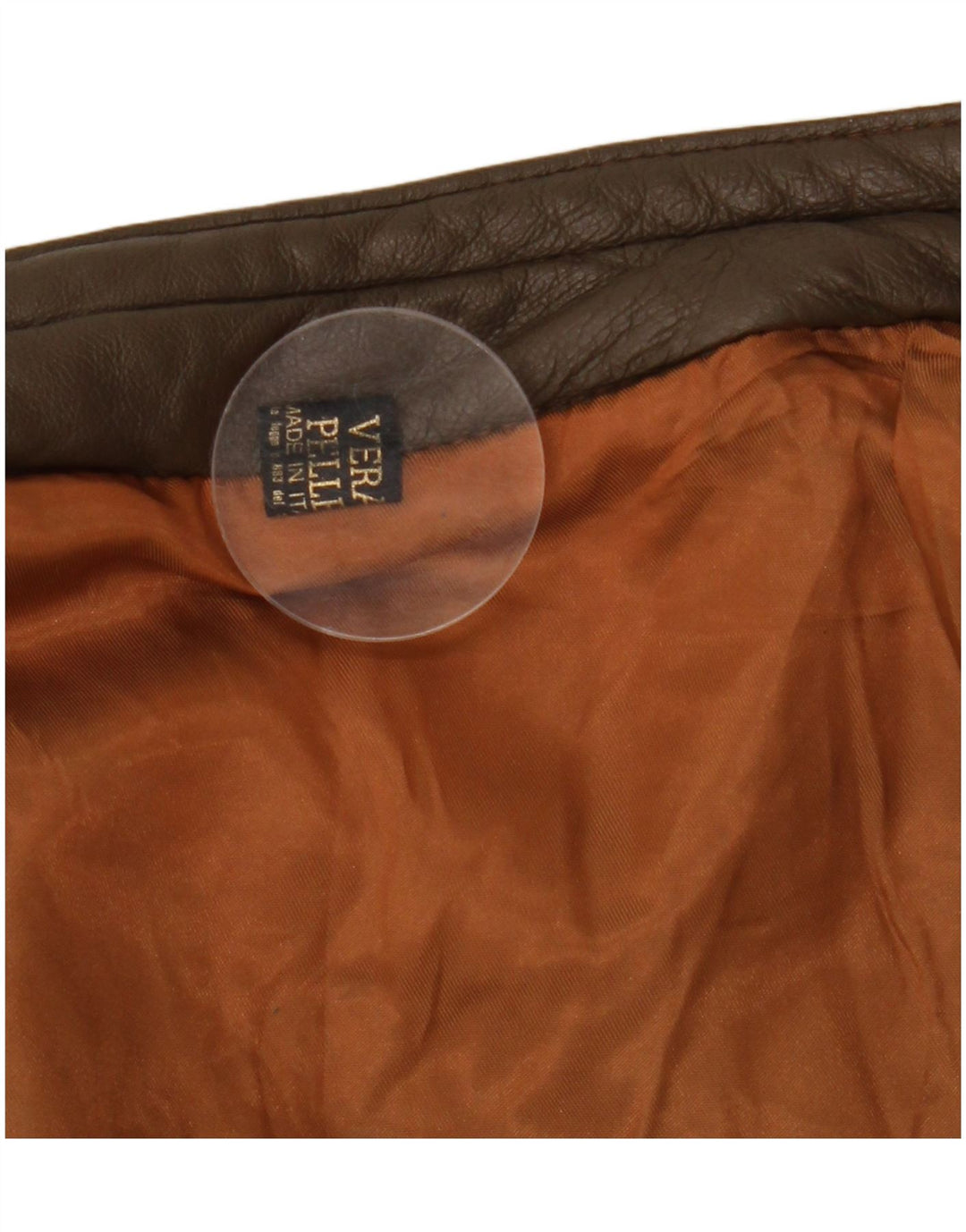 VINTAGE Mens Leather Jacket UK 38 Medium Brown Leather