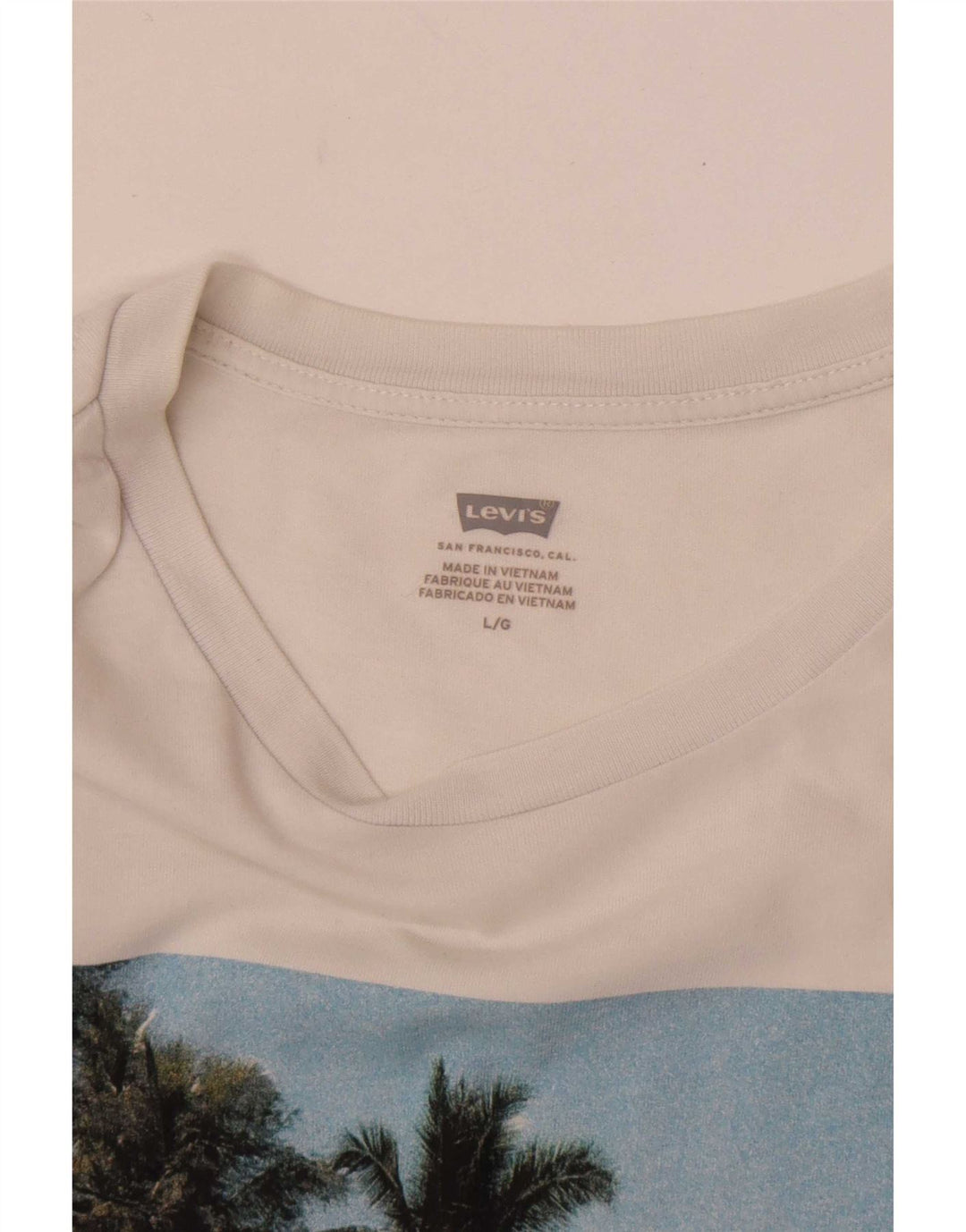 Levi's Mens Graphic T-Shirt Top Large White
