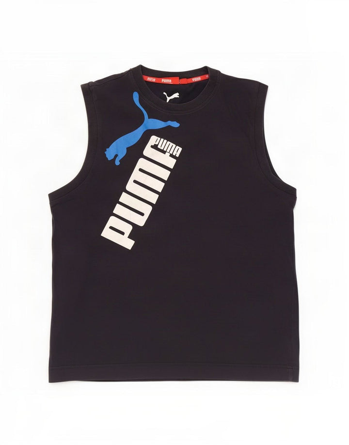 Puma Mens Graphic Vest Top Large Navy Blue