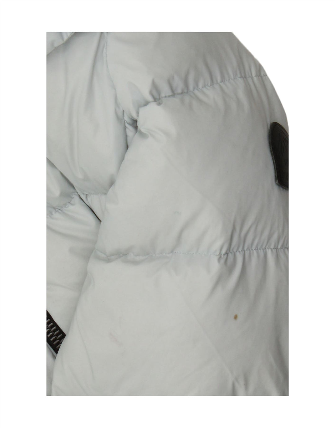 Superdry Womens Hooded Padded Jacket UK 8 Small  Blue Nylon