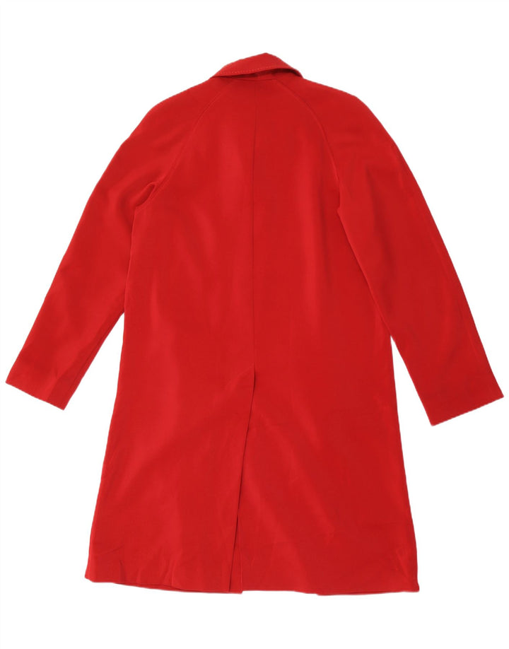 Marks & Spencer Womens Overcoat UK 8 Small Red Polyester