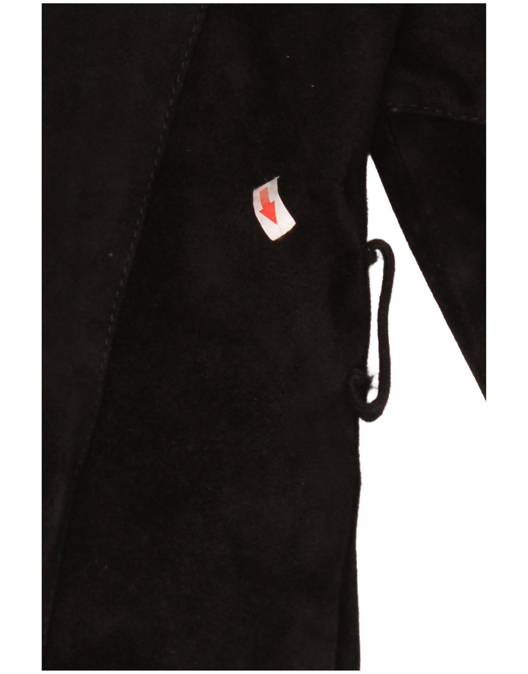 Vintage Womens Suede Jacket IT 42 Medium Black Leather