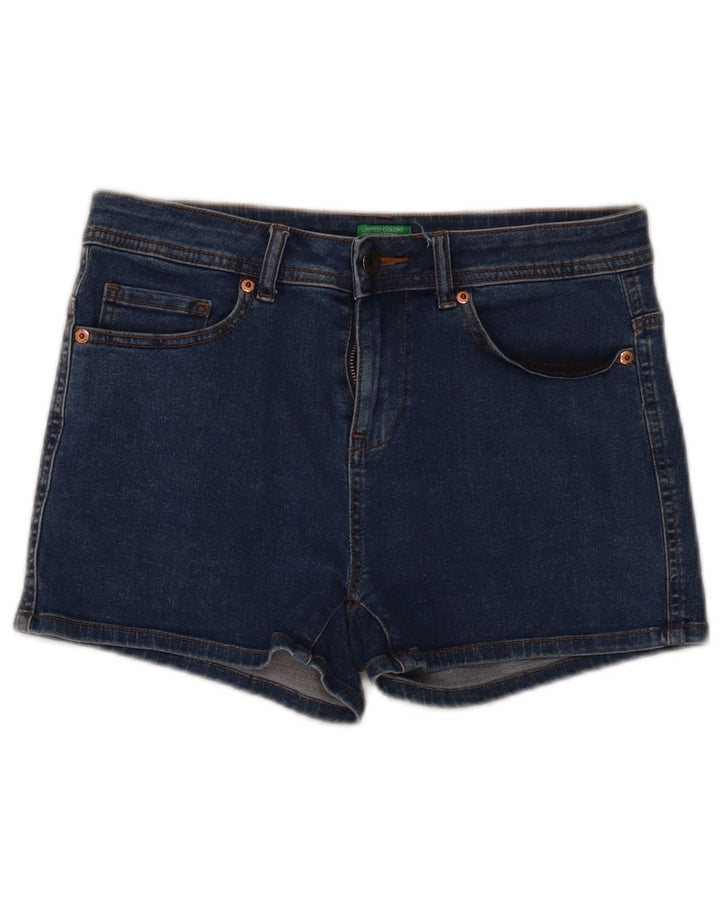 BENETTON Womens Denim Shorts W30 Medium Blue