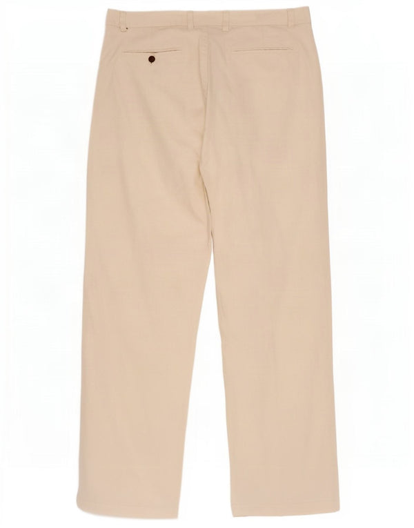 Nautica Mens Clipper Relaxed Fit Chino Trousers W40 L31 Beige Cotton