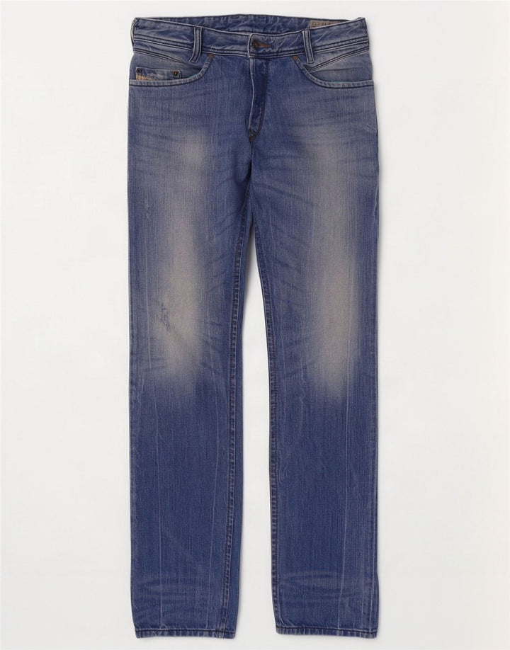 Diesel Mens Straight Jeans W29 L32 Blue Cotton