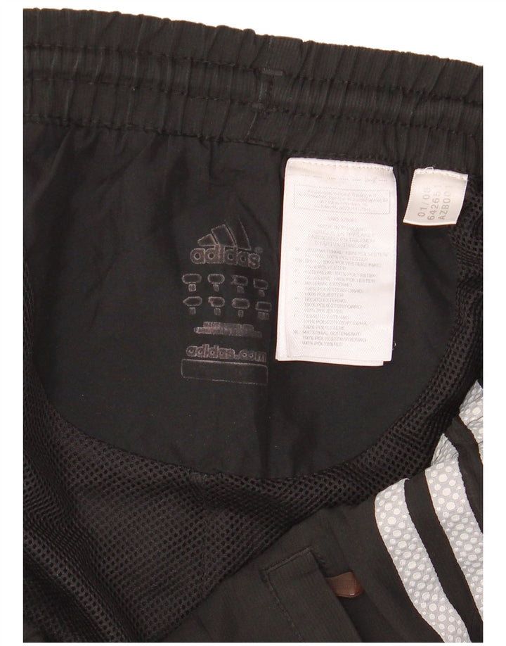 Adidas Mens Tracksuit Trousers Joggers Medium Black Polyester