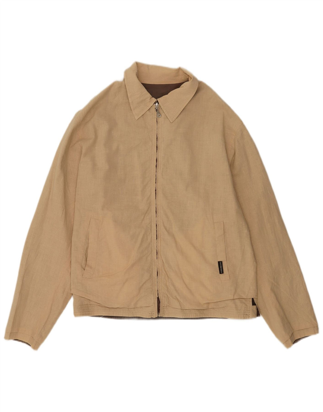 Ferre Mens Reversible Jacket UK 38 Medium Beige Cotton