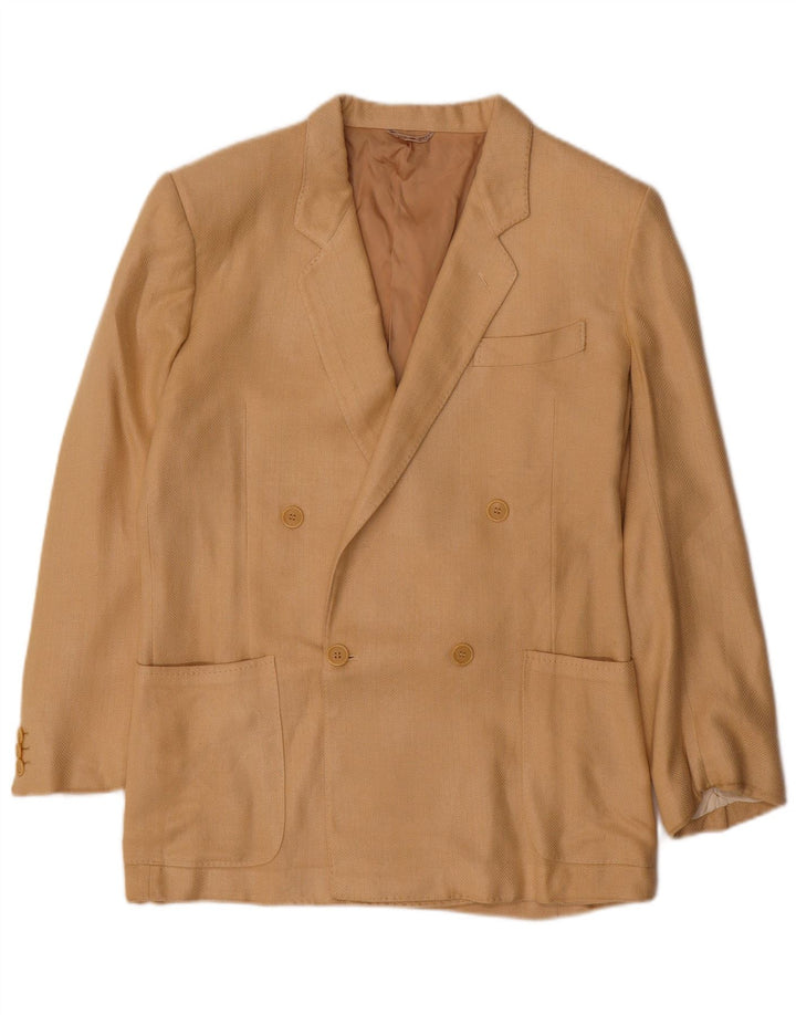 Vintage Mens Double Breasted Blazer Jacket IT 50 Large Beige