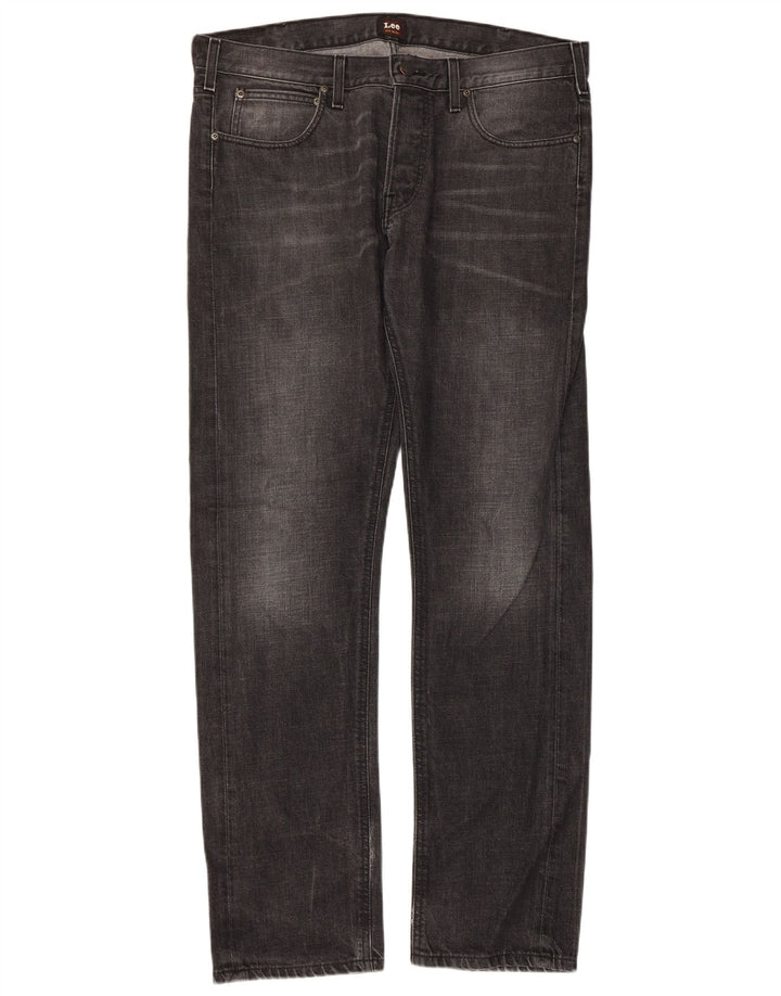 Lee Mens Daren Straight Jeans W36 L34 Grey Cotton