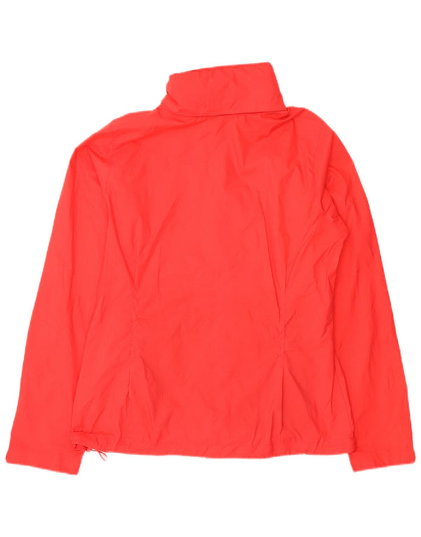 Columbia Womens Rain Jacket UK 14 Medium Red Nylon