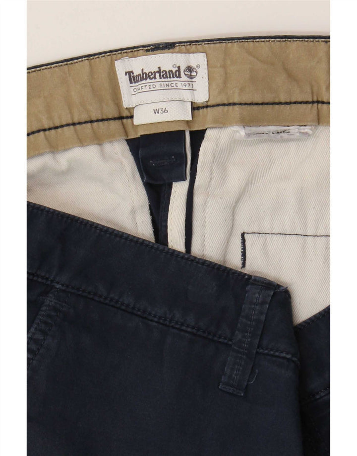 Timberland Mens Chino Shorts W36 Large Navy Blue