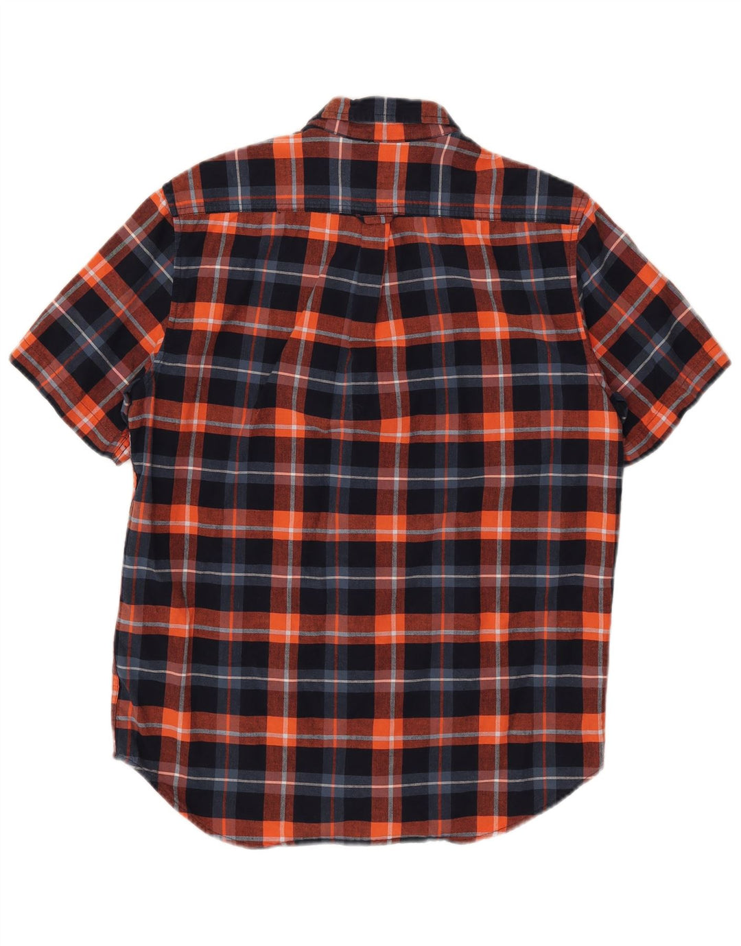 Timberland Mens Short Sleeve Regular Fit Shirt Medium Navy Blue Check