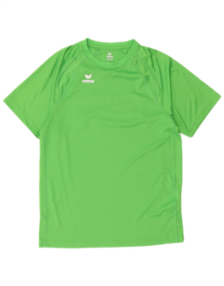 Erima Mens Graphic T-Shirt Top Medium Green Polyester