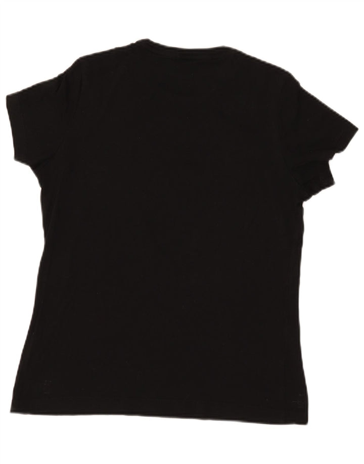 Puma Womens Graphic T-Shirt Top UK 14 Medium Black