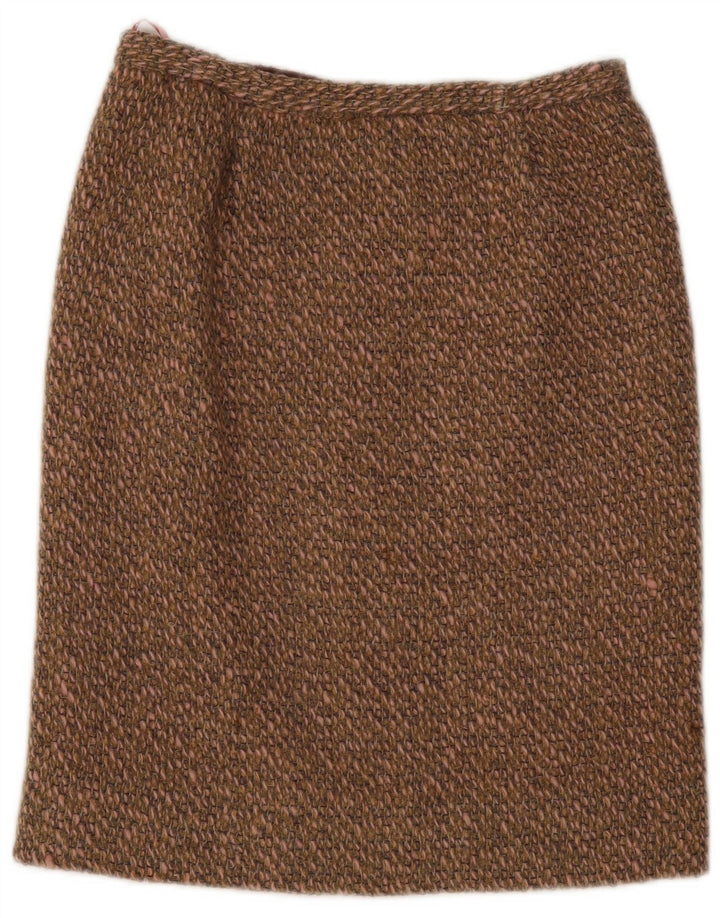 Vintage Womens Pencil Skirt W30 Medium Brown