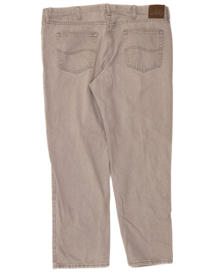 Lee Mens Regular Fit Straight Jeans W42 L30 Grey Cotton