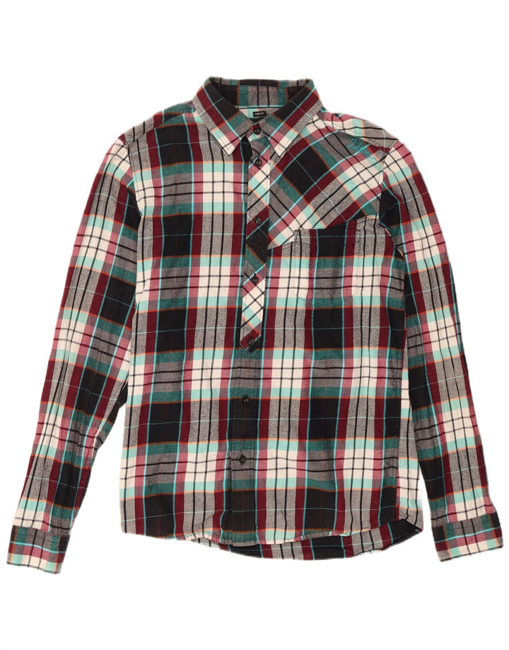 Quiksilver Mens Mid Fit Flannel Shirt Medium Multicoloured Check