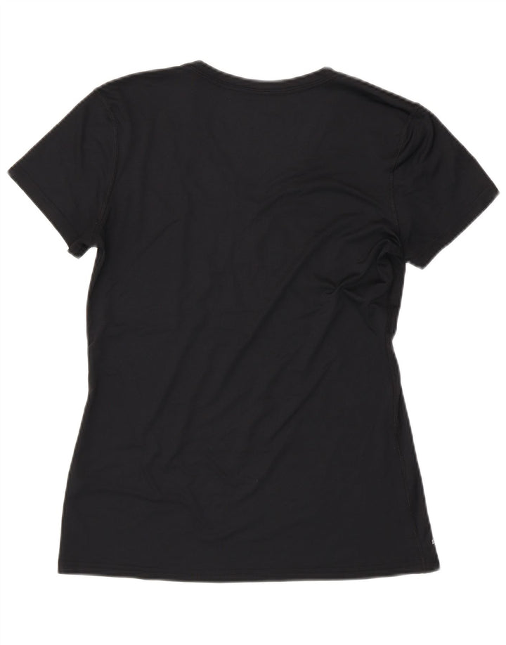 NIKE Womens Purdue Graphic T-Shirt Top UK 12 Medium Black