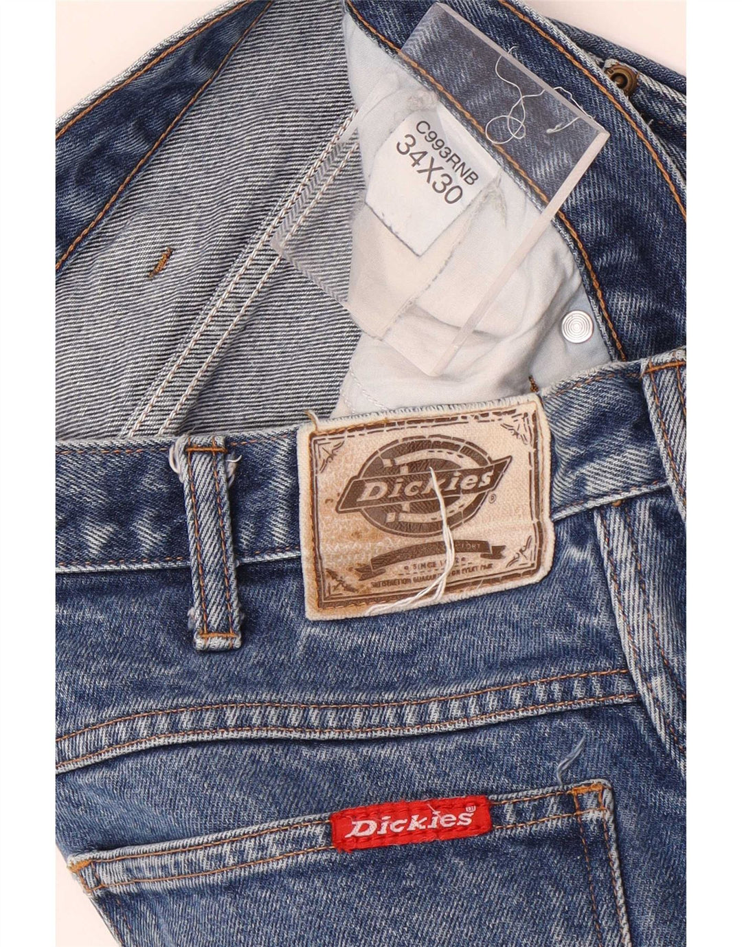 Dickies Mens Straight Jeans W34 L27 Blue