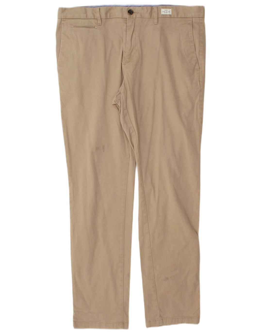 TOMMY HILFIGER Mens Slim Chino Trousers W36 L32  Beige Cotton