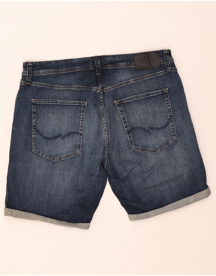 JACK & JONES Mens Denim Shorts 2XL W42  Blue Cotton