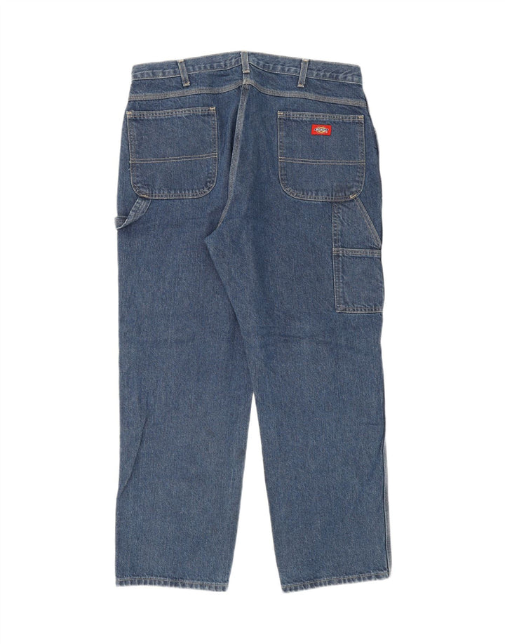 DICKIES Mens Cargo Straight Jeans W40 L30 Blue Cotton Vintage Dickies and Second-Hand Dickies from Messina Hembry 